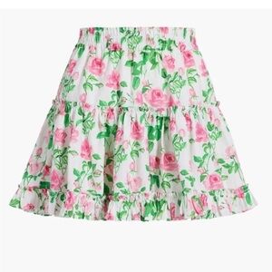 Hill House Pink Floral Mini Skirt